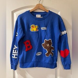 FRIENDS Blue Sweatshirt - Brown Edition